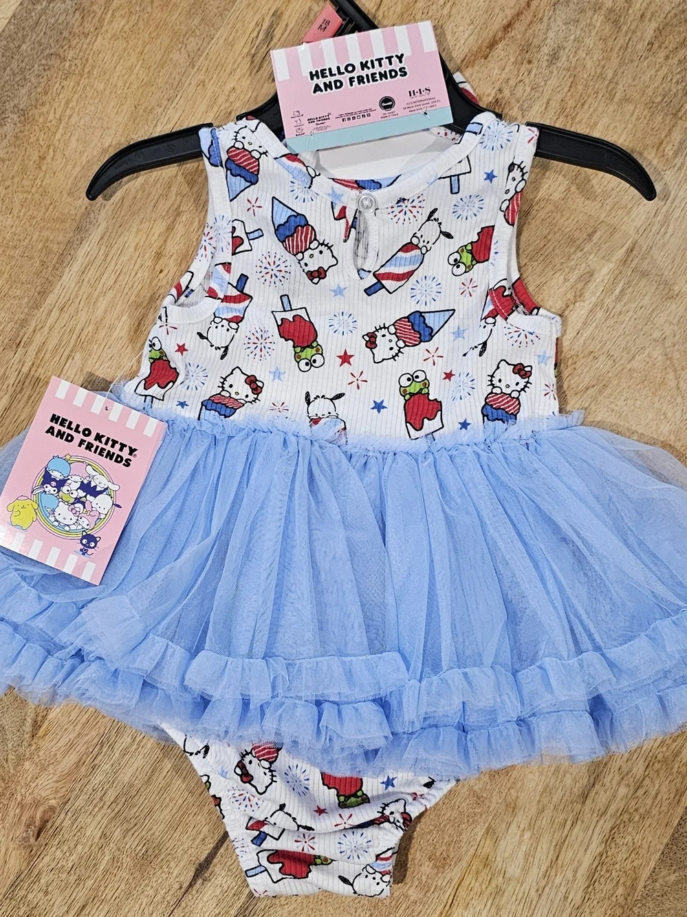 Sanrio Hello Kitty and Friends White Onsie With Skirt And Matching Headband Bow